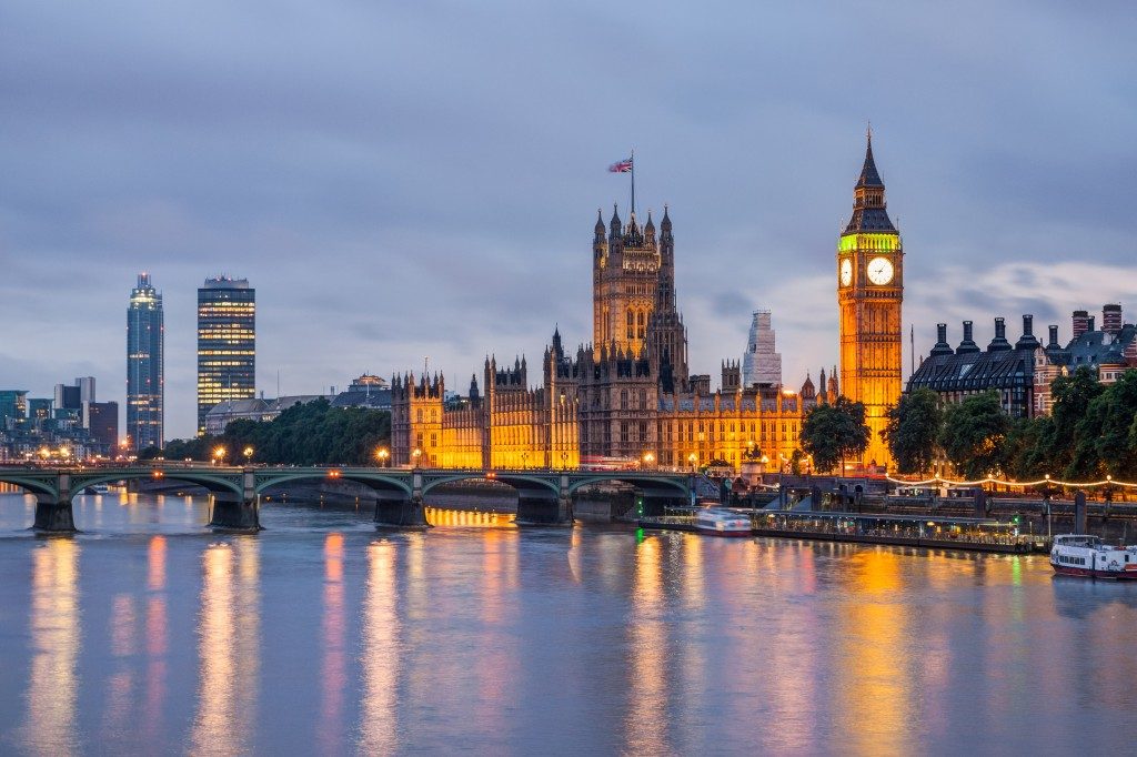 London view at night