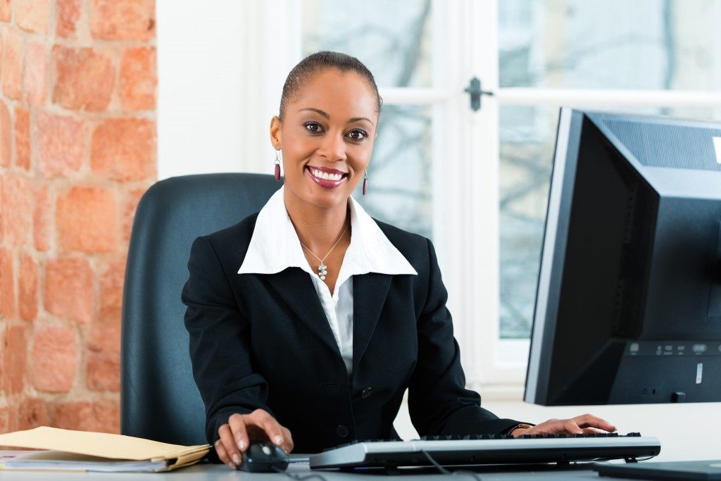 Paralegal working