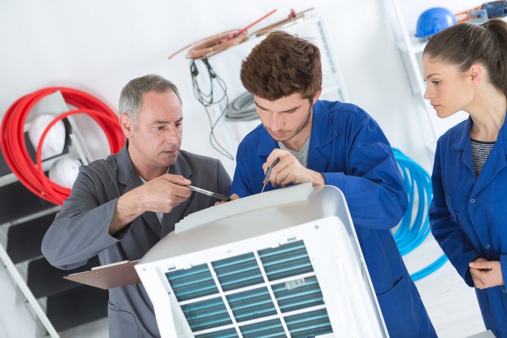 repairing the AC