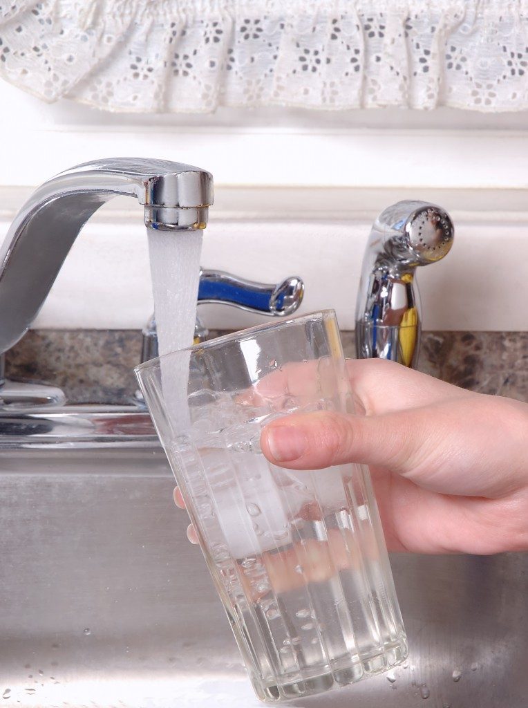 water from the faucet