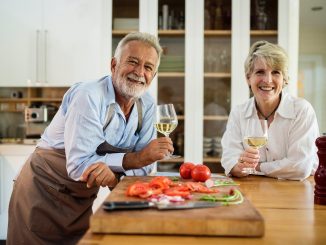 senior couple in their kitchen