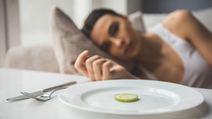 Girl refusing to eat