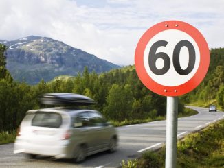 60 KPH speed limit sign