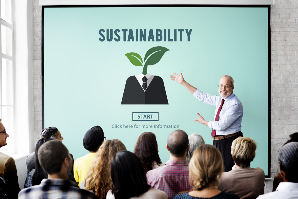 professor teaching sustainability
