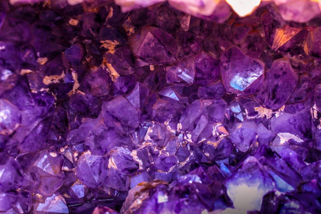 purple gemstones